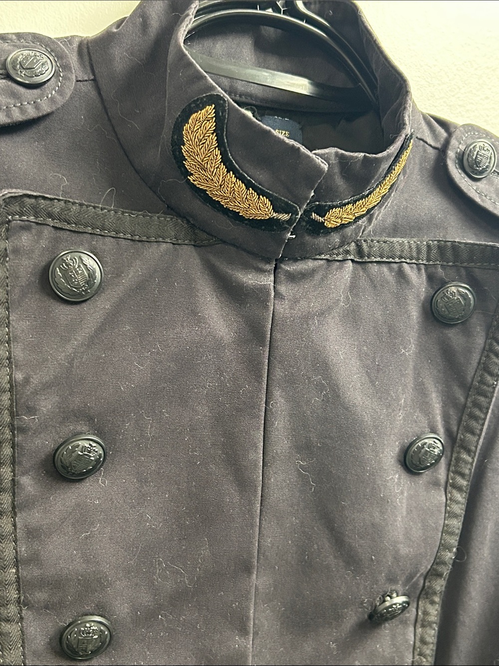 Juicy Couture Black Jacket with Gold Trim - Picture 4 of 9